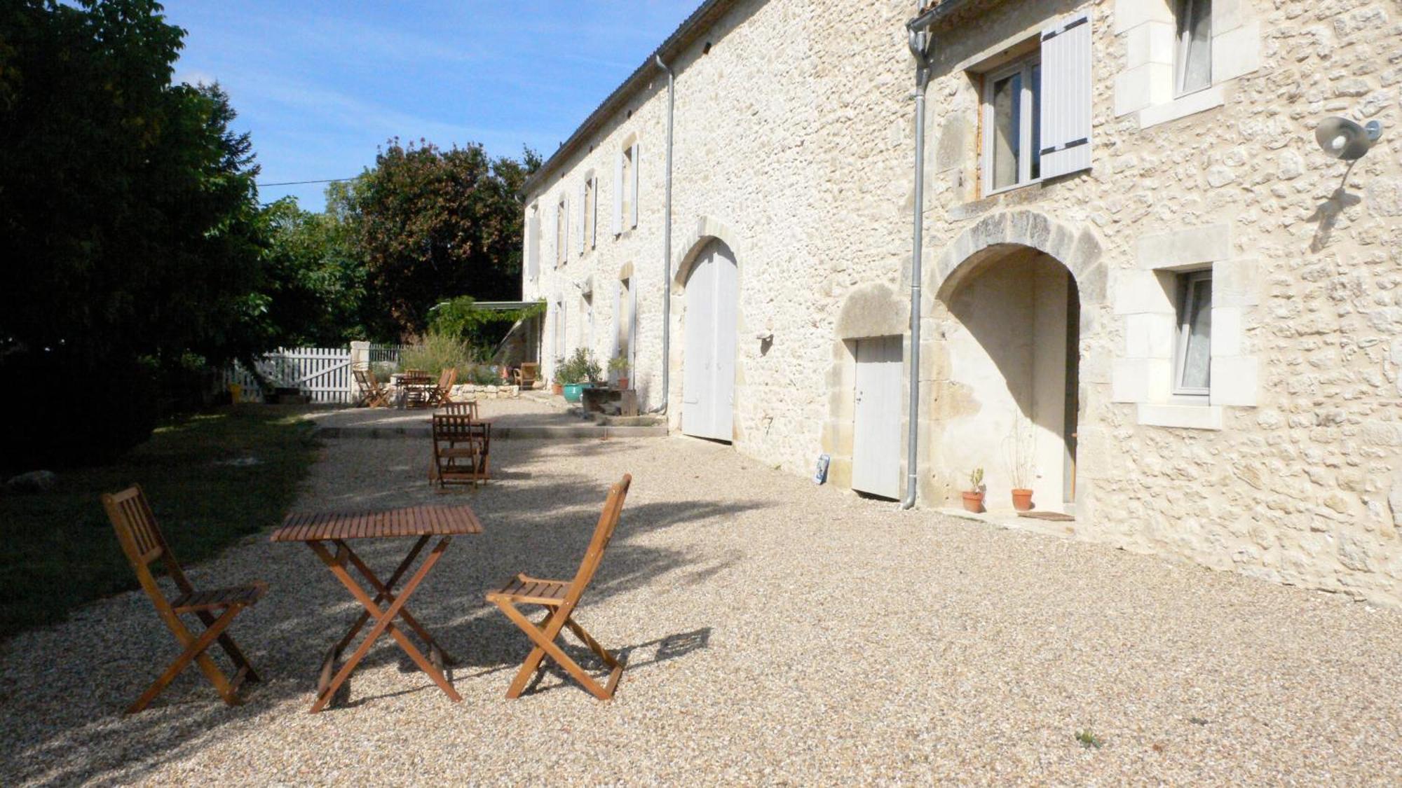 Saint-Quentin-de-Caplong Les Foucauds酒店 外观 照片